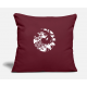 Maori Wave Koru Tattoo Tribal Shapes - Gift Idea Burgundy Pillow